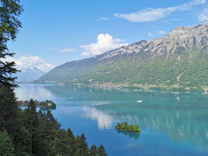Blick vom Farnihubel aus über den Brienzersee