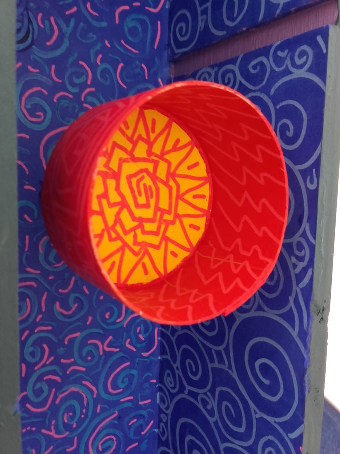 Sol y Luna XXV 39x12x11 cm  Acrylique sur bois. 2017