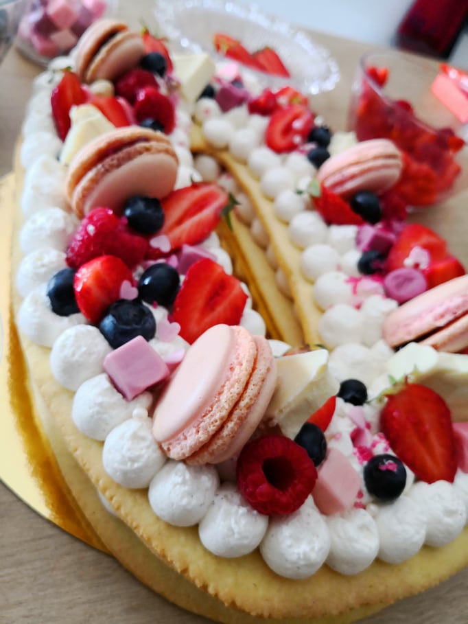 Number cake Parfum fruits rouges