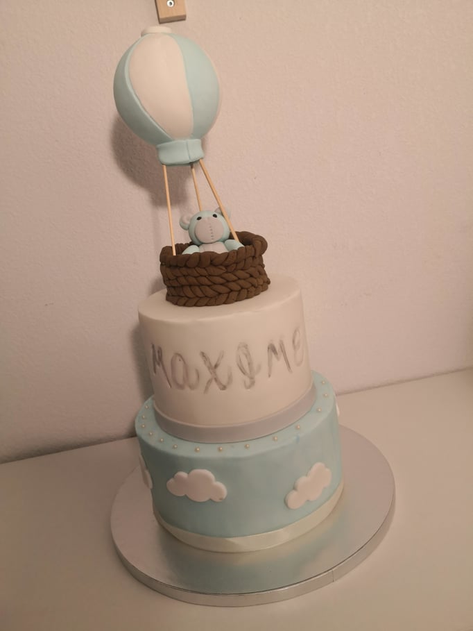 Anniversaire ourson mongolfière