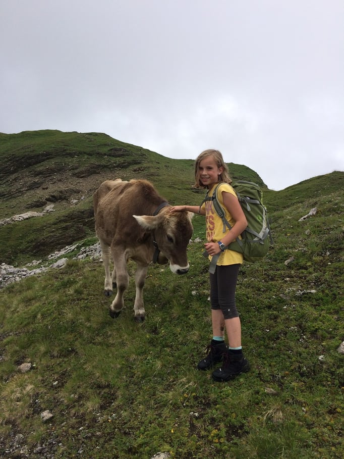 Flavia mit Lieblingsrind