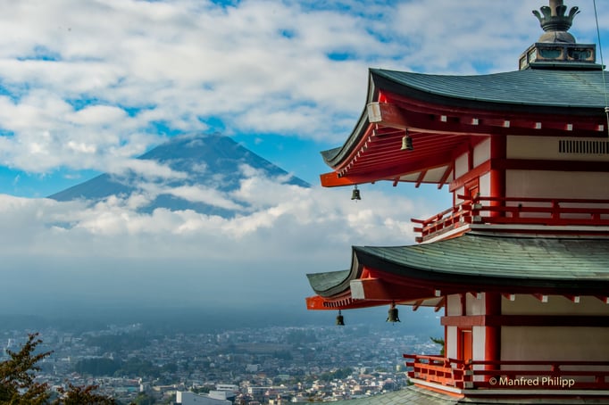 Chureito-Pagode mit Fuji