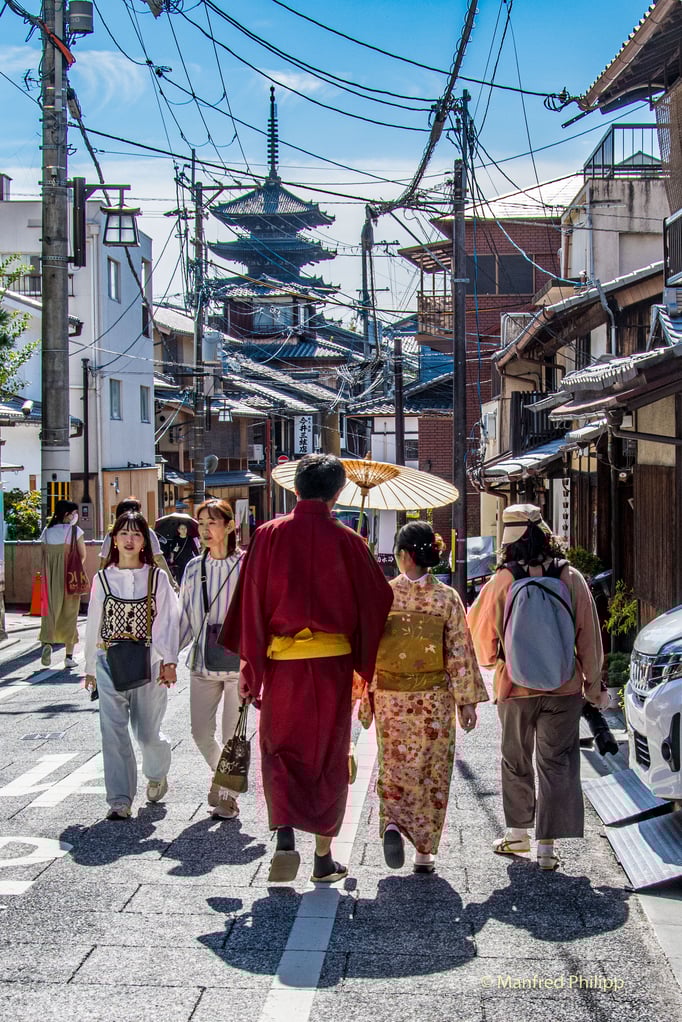 In den Strassen um Sannenzaka, Kyoto