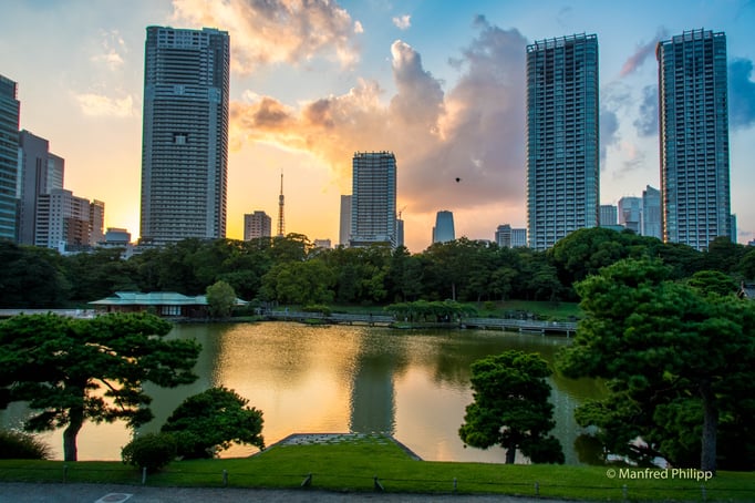 Hamarikyu-Garten in Tokyo
