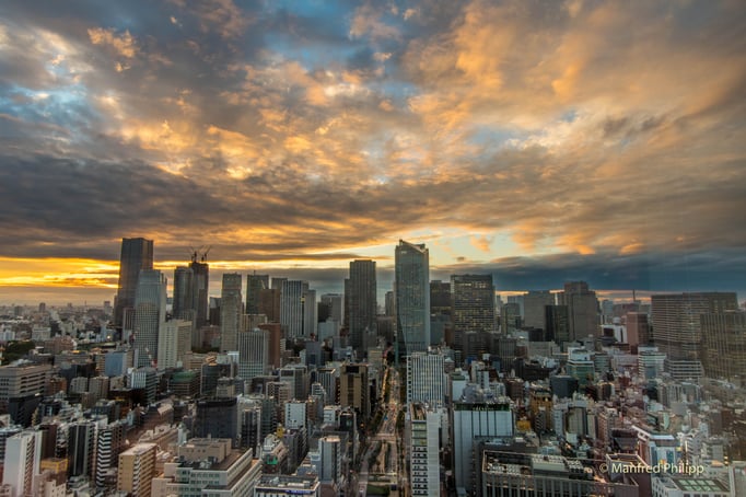 Aussicht über Tokyo