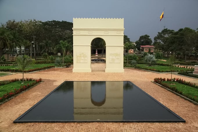 Arc de Triumph de Soldates de la Infanterie marin de Colombie