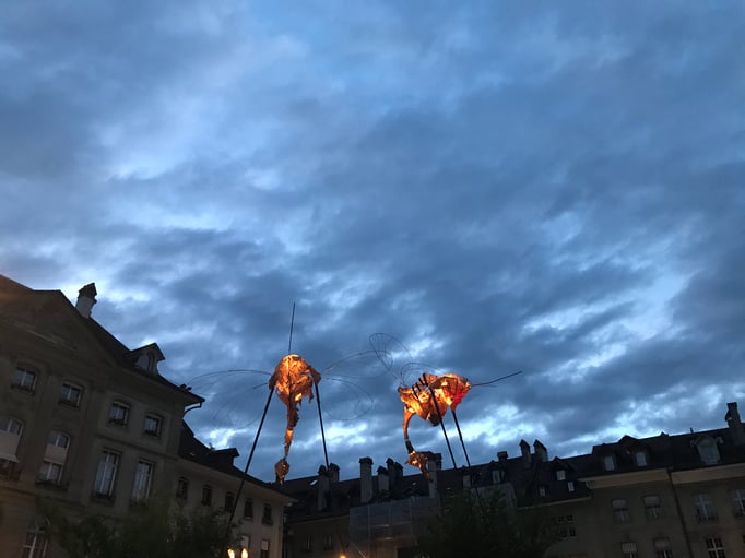 August: Bright lights, big buskers.