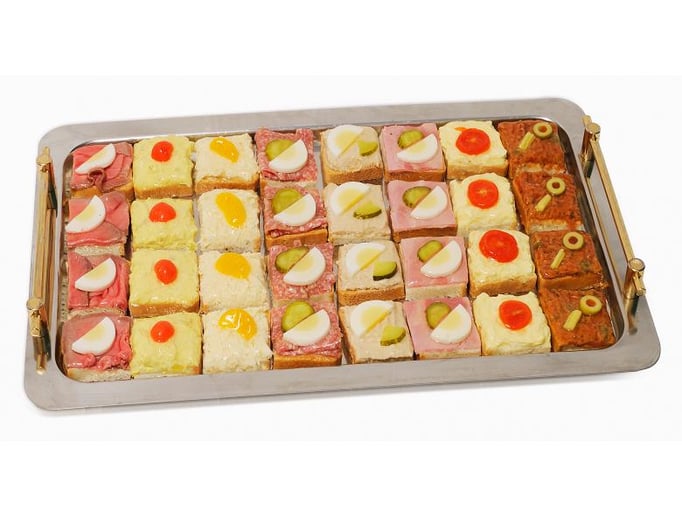 Canape Platte 32 Stück