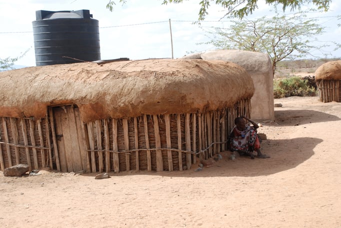 Frauendorf der Samburu