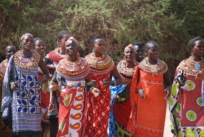 Frauendorf der Samburu