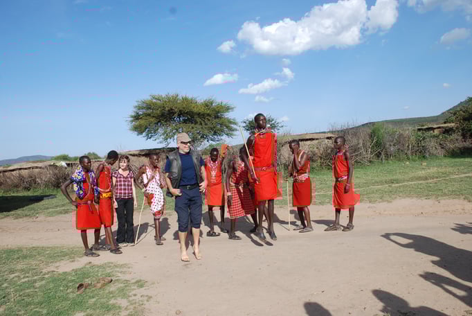 Im Dorf der Massai