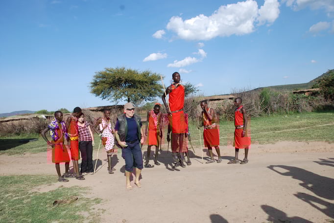 Im Dorf der Massai