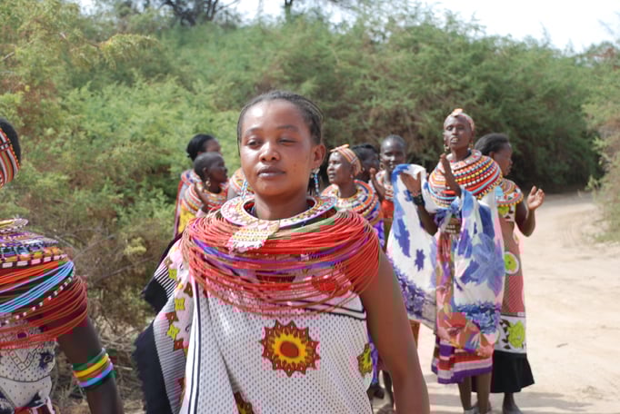 Frauendorf der Samburu
