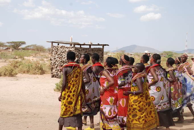Frauendorf der Samburu