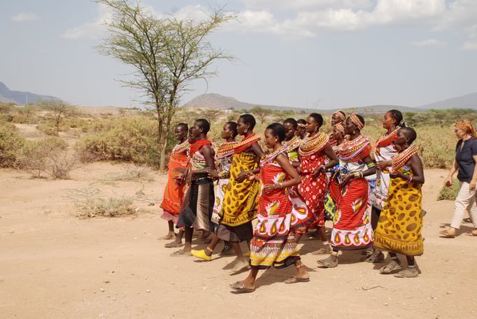 Frauendorf der Samburu