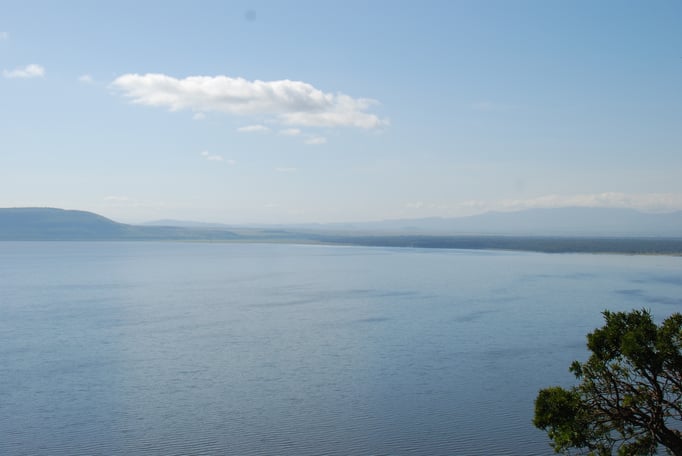 Nakuru Nationalpark, Pavianfelsen, Blick auf den Nakuru See