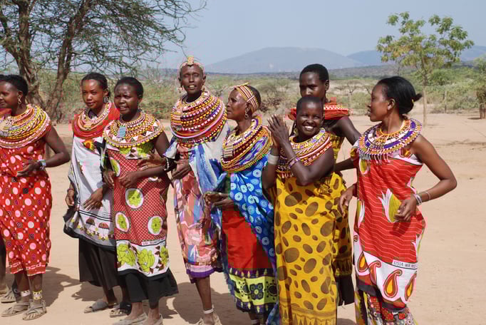 Frauendorf der Samburu