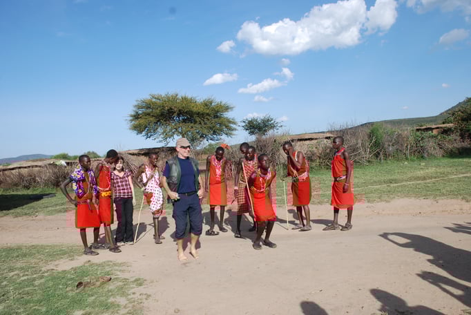 Im Dorf der Massai