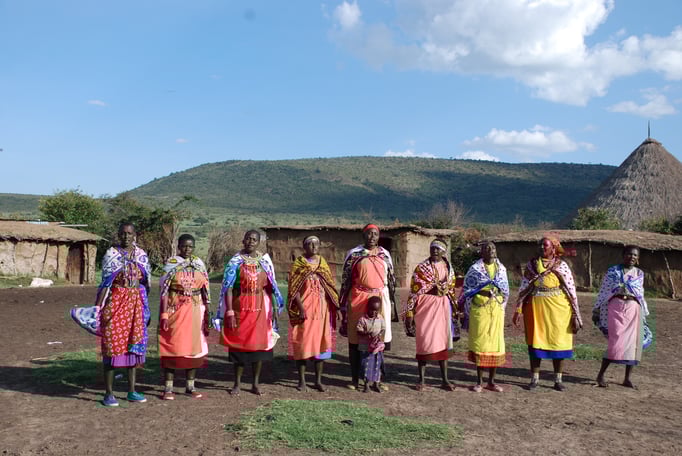 Im Dorf der Massai