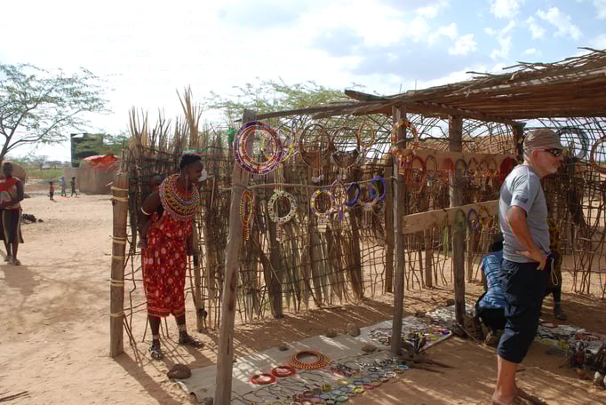 Frauendorf der Samburu