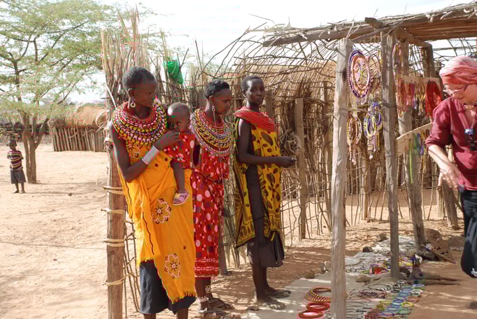 Frauendorf der Samburu