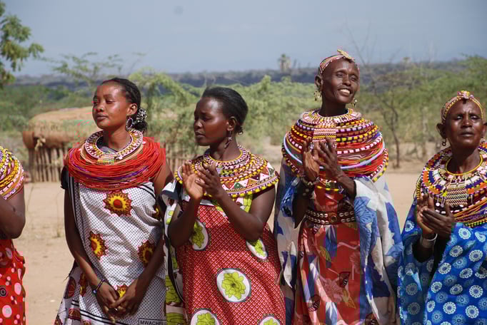 Frauendorf der Samburu