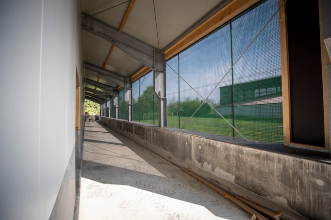 Detailansicht Wickellüftung für Aussenklimaregelung