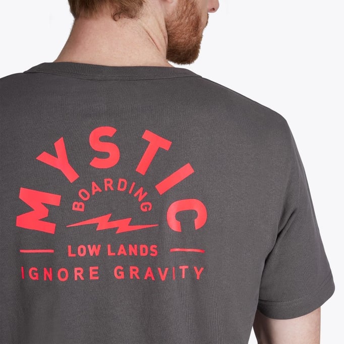 Mystic Lowe Tee Phantom Grey Rücken Ansicht bei WindSucht