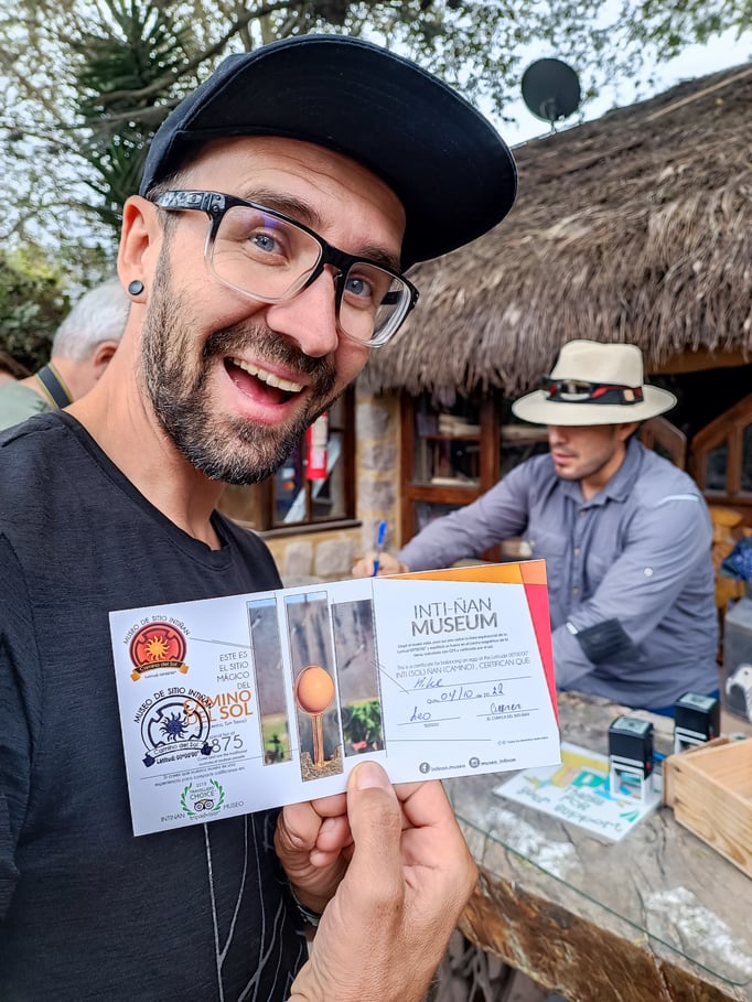 Mike erhielt ein Zertifikat für den Eiertest