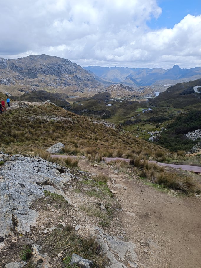 Fahrt über den Cajas Nationalpark