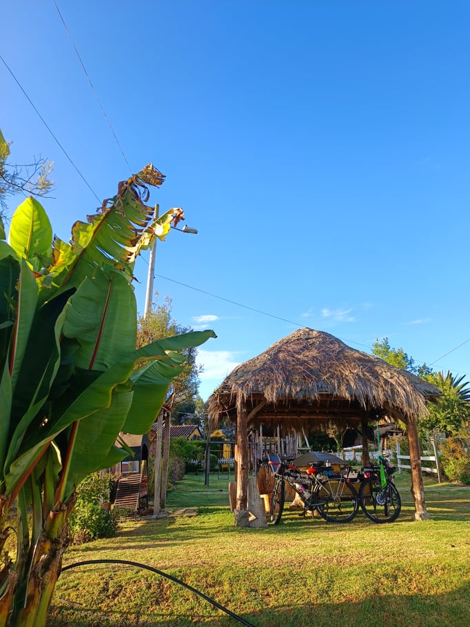 Schöner Zeltplatz auf dem Weg zum Quilatoa 