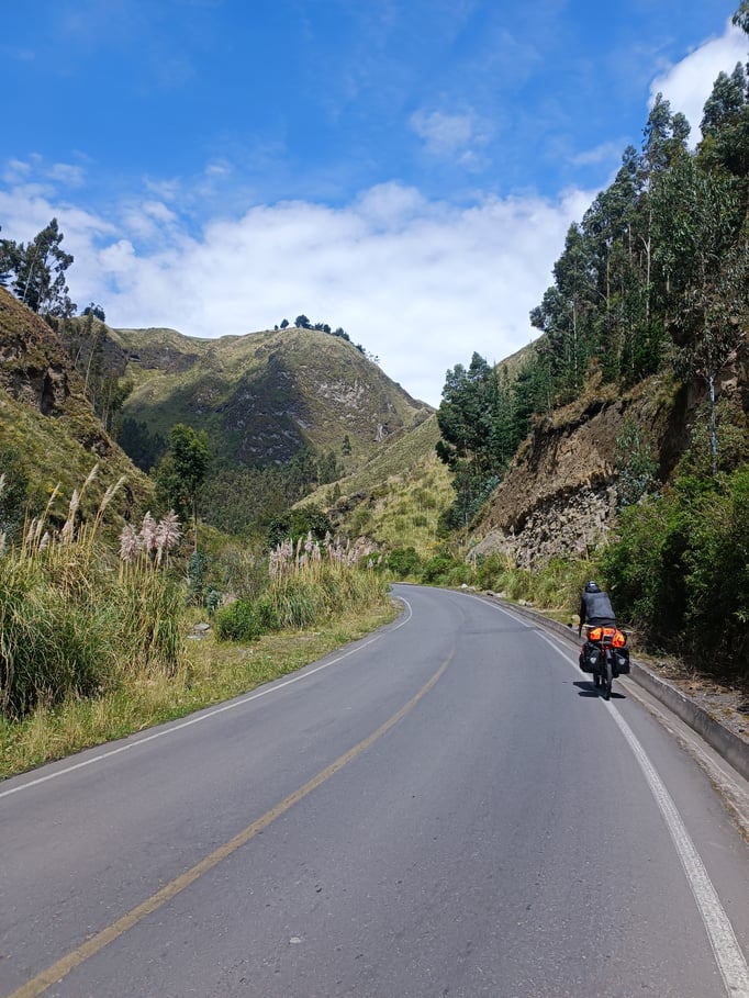 Auf dem Via Flores Antigua Richtung Chimborazo