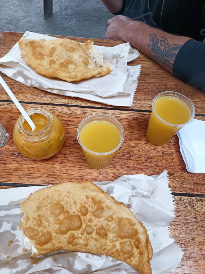 Stärkung nach der Wanderung Empanada de Viento