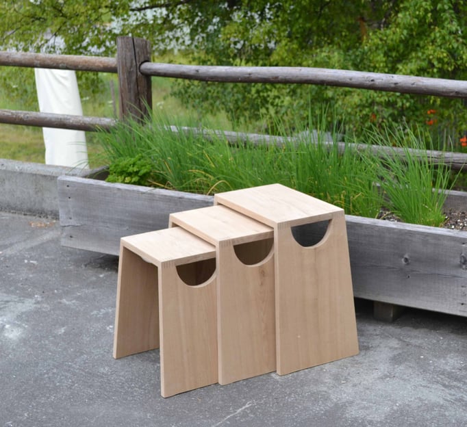 Beistelltisch massiv, Gartenmöbel