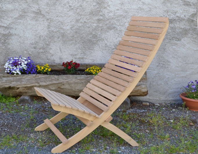 Gartenstuhl massiv, Gartenmöbel