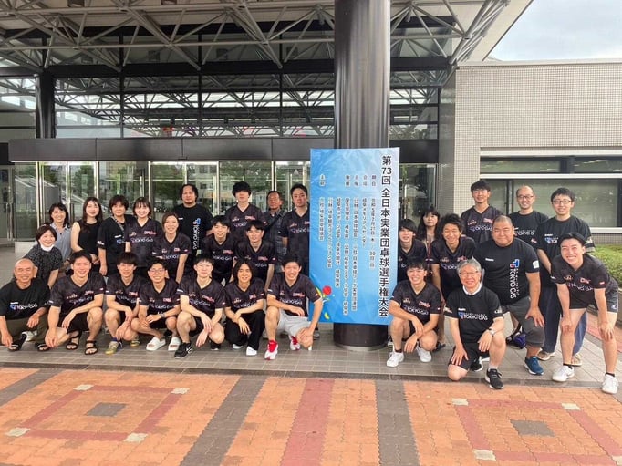 2023年度全日本実業団選手権（最前列右端が筆者）