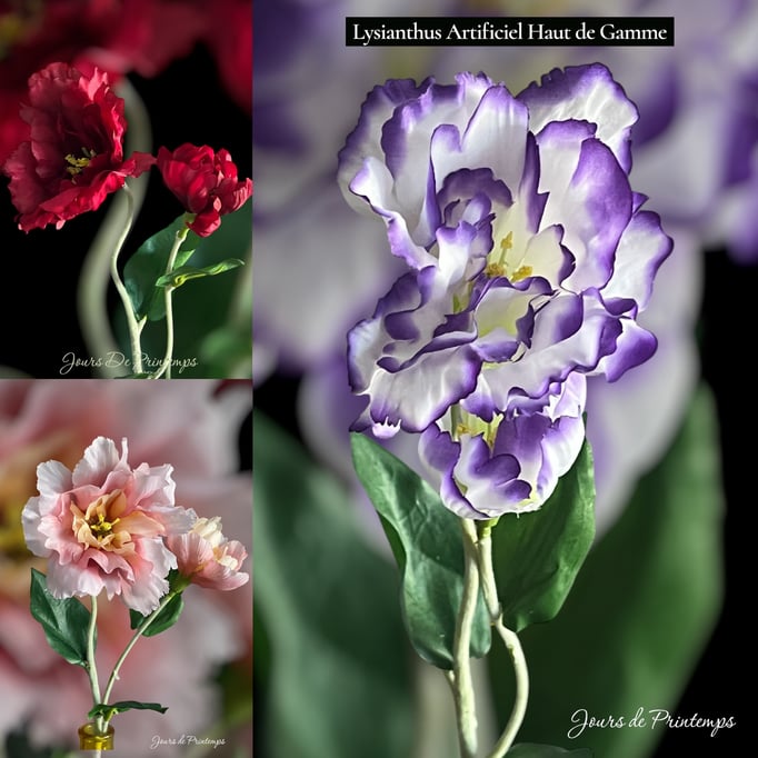 Lisianthus artificiel haut de gamme