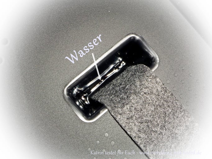 Bodenplatte mit Filzstreifen