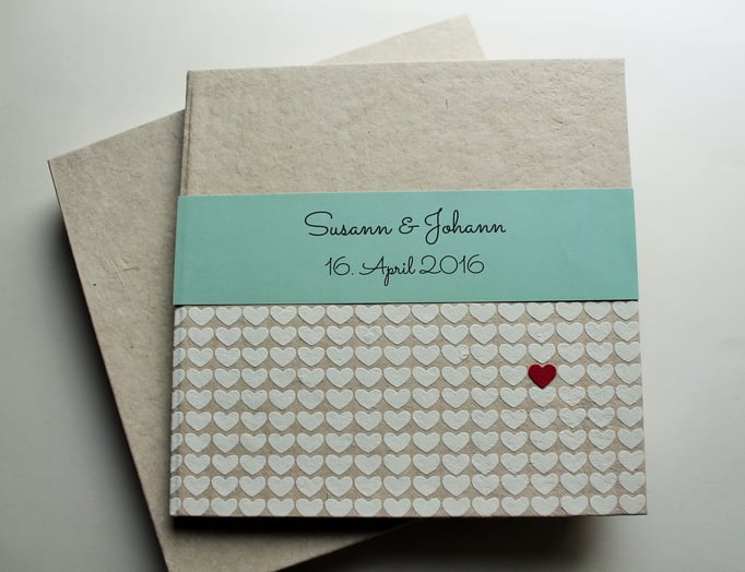 Gästebuch mit Namen Hochzeit, Hochzeitsgästebuch, schlichtes Gästebuch individuell, Gästebuch mit Herz Herzchen weiß