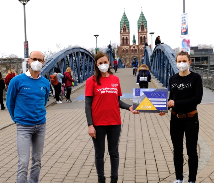 Radlabor Spendenübergabe - Radentscheid Freiburg