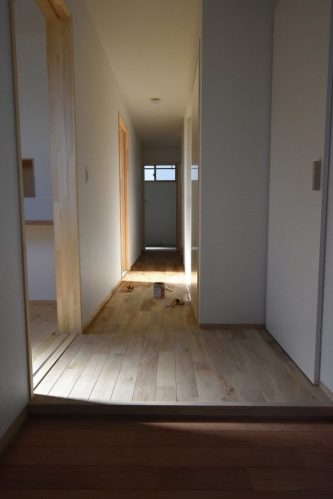 オーク ユニ キャラクター オイル塗装 andwood アンドウッド 新潟 施工写真