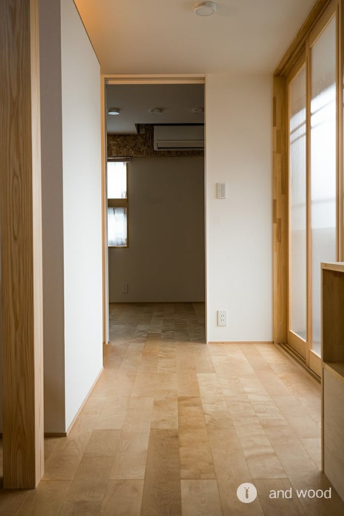 バーチ フローリング 施工例 加藤淳 Ag工務店 andwood アンドウッド 施工例