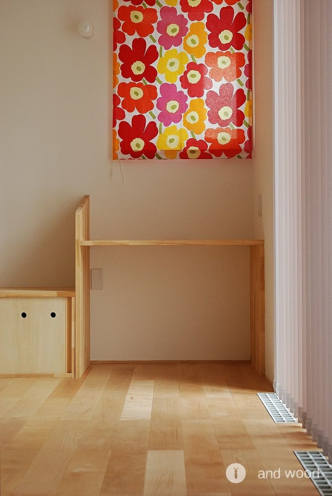 バーチ 単板貼 フローリング 幅広 床暖房  施工例 アンドウッド andwood