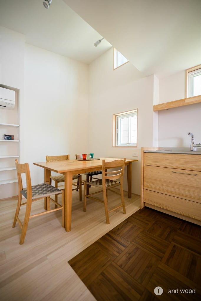 チーク パーケット フローリング アンドウッド andwood 施工例 加藤淳 一級建築士事務所 3