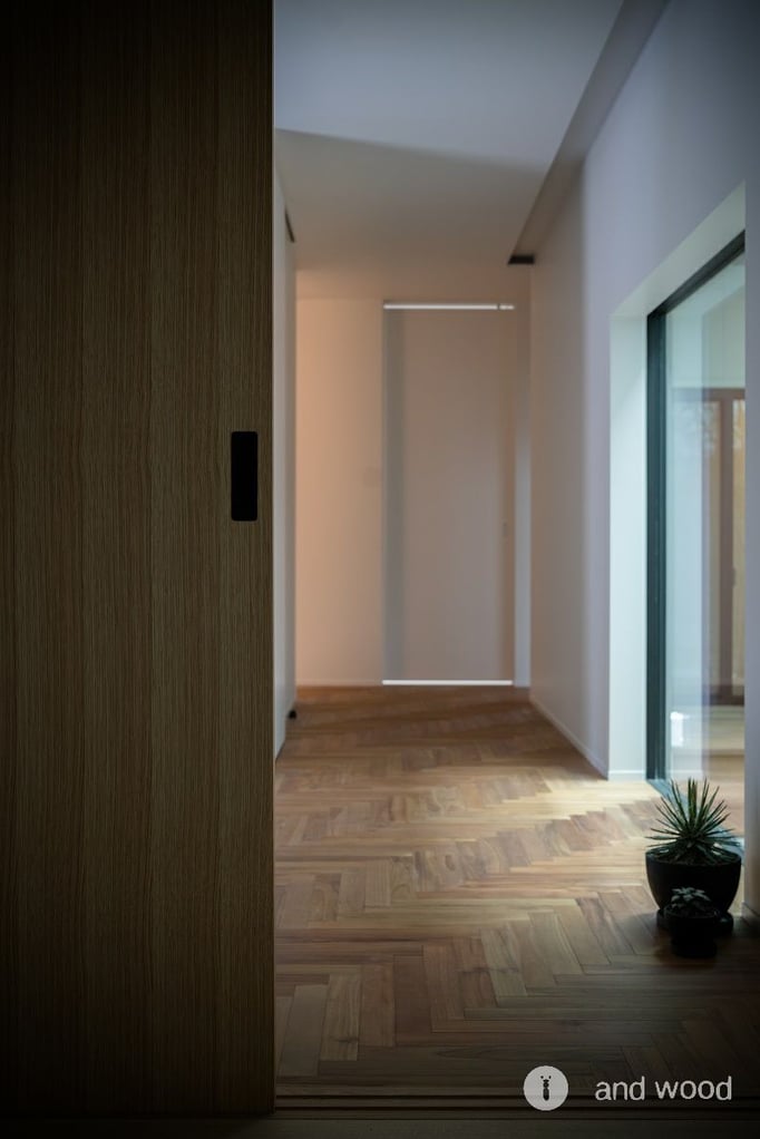 チーク　ヘリンボーン フローリング 施工例 アンドウッド andwood 新潟 新築戸建 8