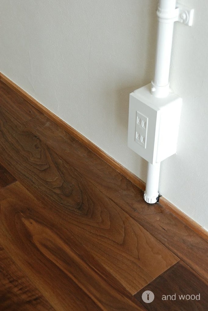 ブラック ウォールナット ウォルナット フローリング マンション リノベーション andwood アンドウッド