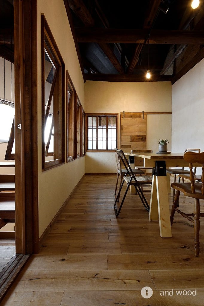 オーク 幅広 乱尺 キャラクター 無垢フローリング andwood アンドウッド 新潟 施工例 KADO 