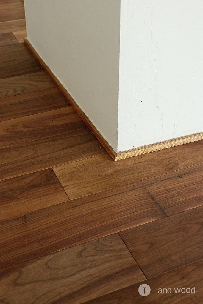 ブラック ウォールナット ウォルナット フローリング マンション リノベーション andwood アンドウッド