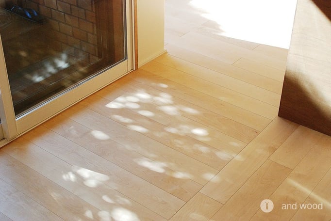 バーチ 単板貼 オイル塗装 アンドウッド andwood 施工例