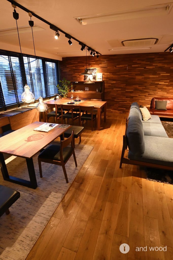 オーク 乱尺 幅広 フローリング アンドウッド andwood 施工例